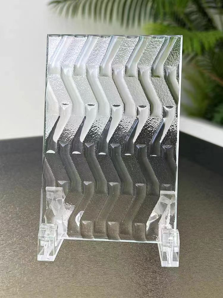 Modern Style Customized 8mm Hot Melt Glass/Fused Glass for Shower Room