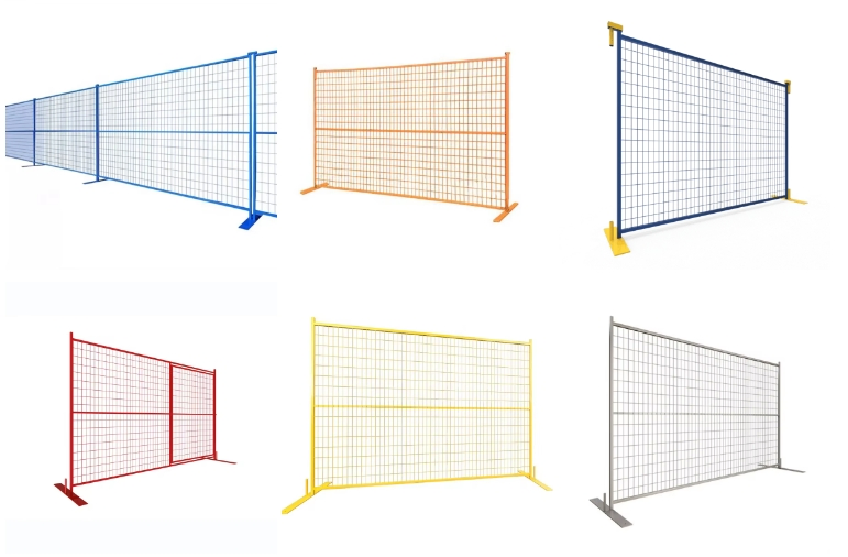 Temporary Fence Construction Panel 6h X 9.5L Fence Panel - Powder Coated