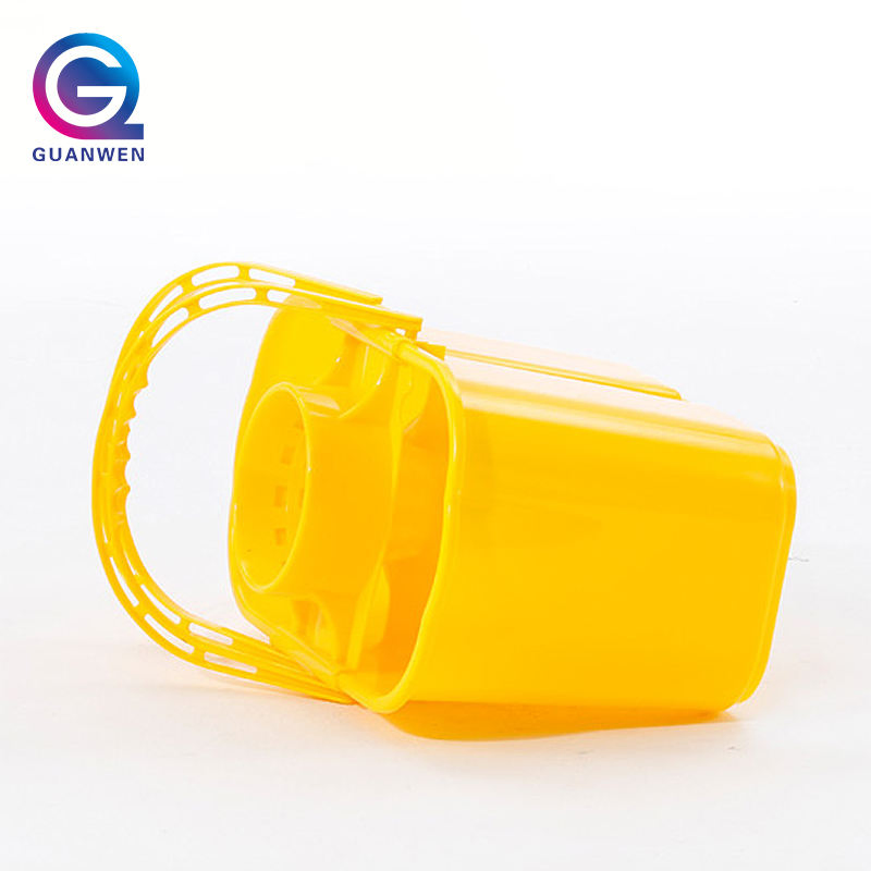 15L Floor Mops Cleaning Floor Bucket Gray Double Mop Bucket Plastic Mop with Bucket