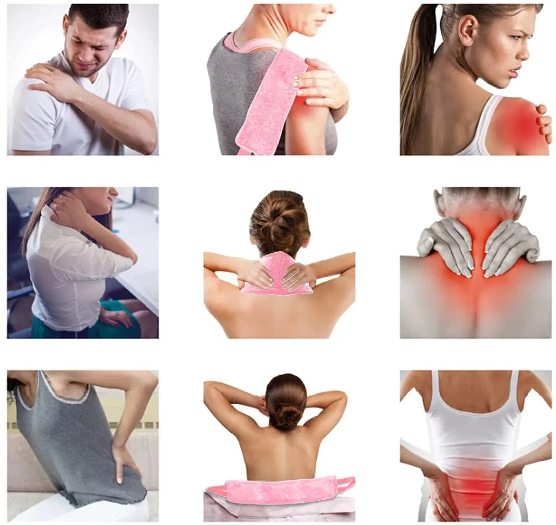Reusable Cool Neck Shoulder Therapy Hot Cold Gel Beads Pack Therapy Bag Wrap