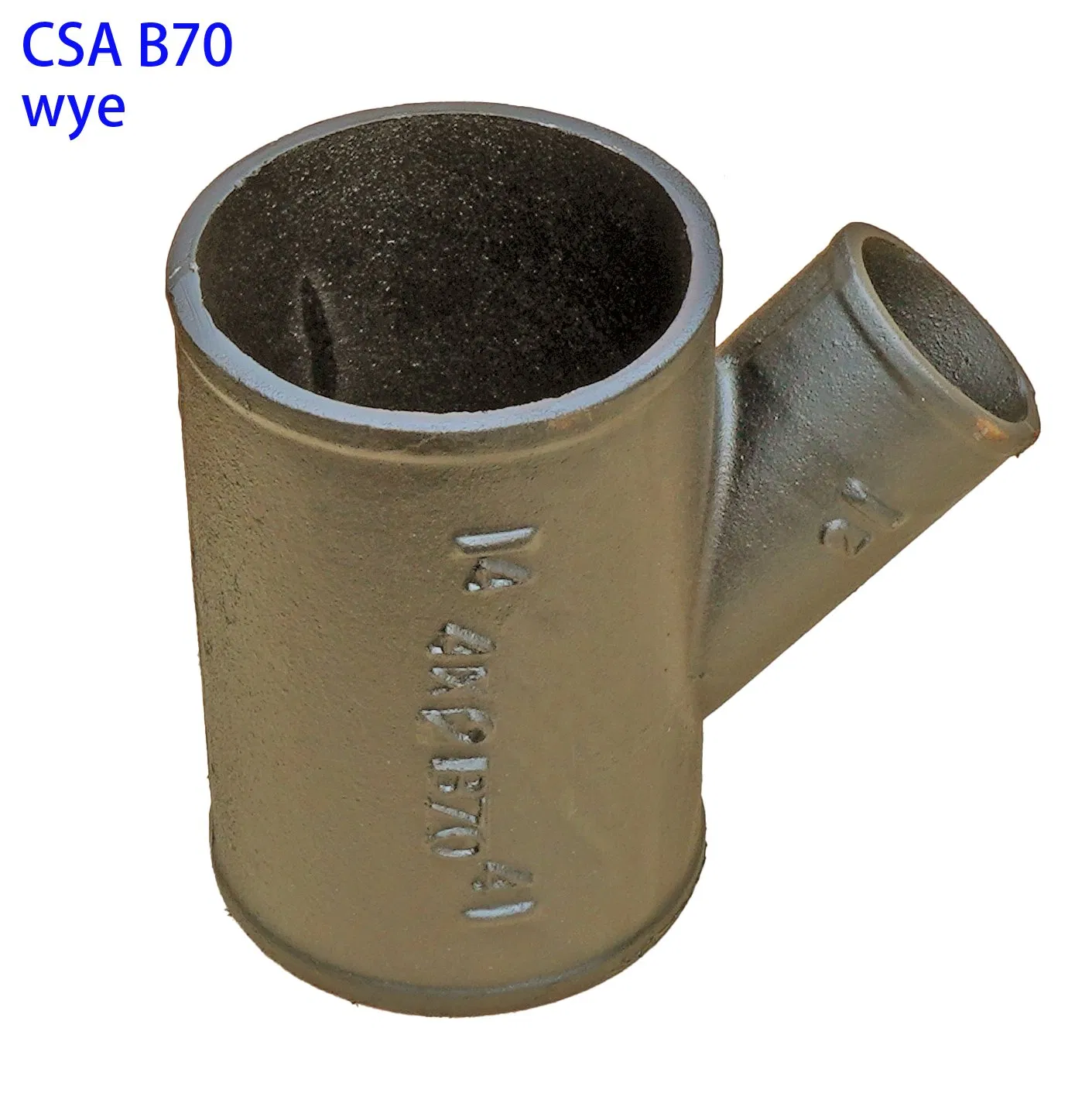CSA B70 FITTINGS WYE GRAY CAST IRON CANADA STANDARD