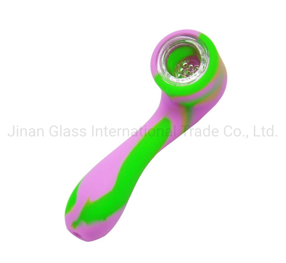 Hot Sale Camouflage Pattern Portable Silicone Pipe