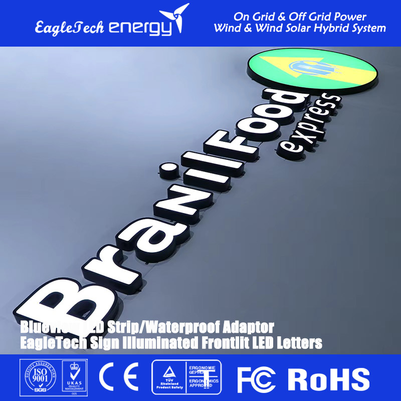Storefront Letters Illuminated Sign Boards LED Channel Letter Signage Frontlit with High Quality