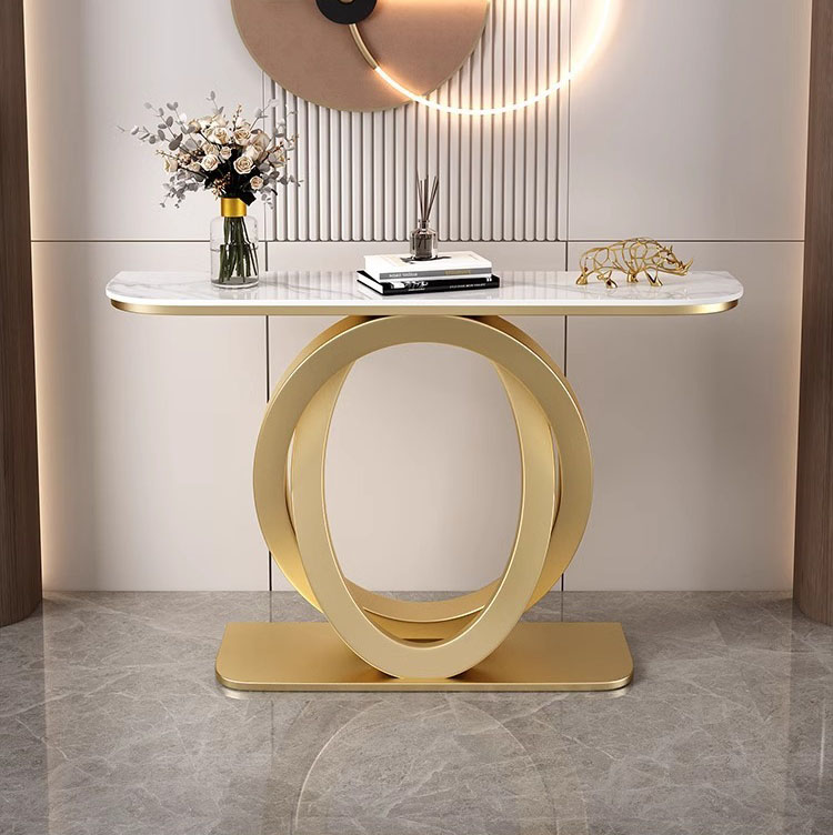 Мебель для гостиной консоли металл каменная столешница