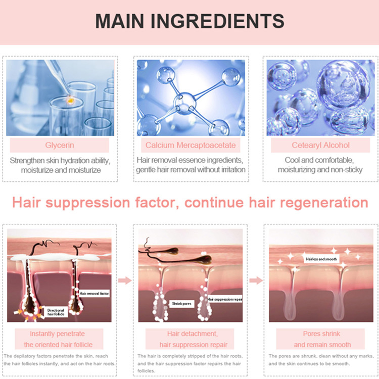 OEM ODM Private Label Best Hair Removal Cream for Men