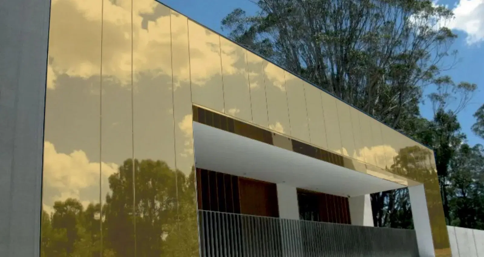 Golden Mirror Aluminum Composite Panel 3mm 4mm Modern Indoor Facade Acm/ACP