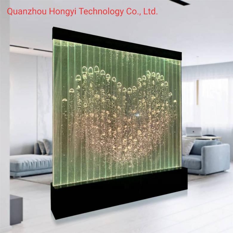 Interior Design Programmable Bubble Water Wall Aquarium Ornaments Room Divider Screens