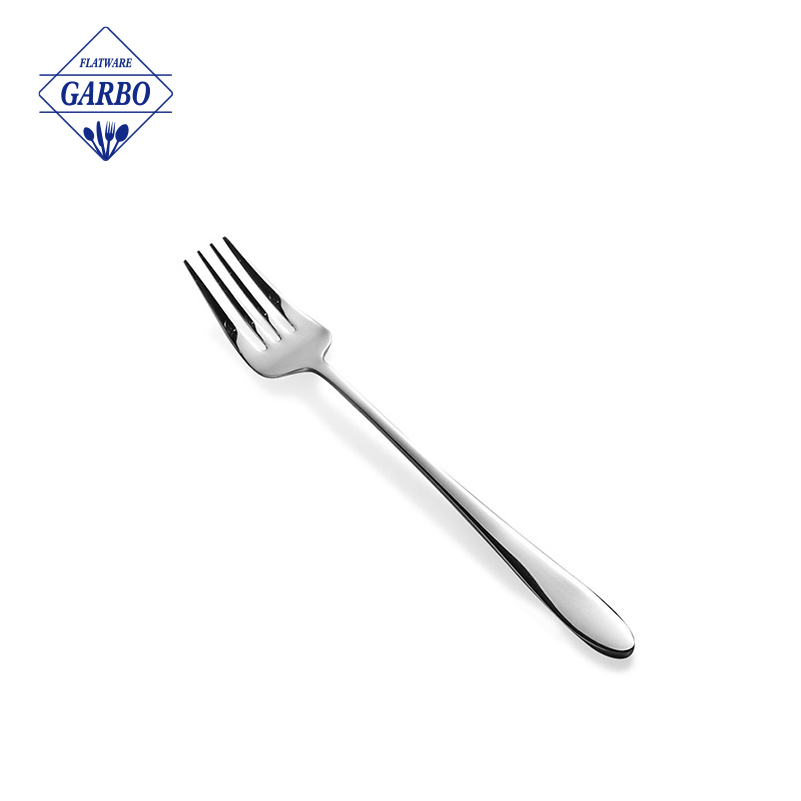 Clear 430 Stainless Steel Dinner Fork with Custom Packaging and Logo High Quality Cutlery