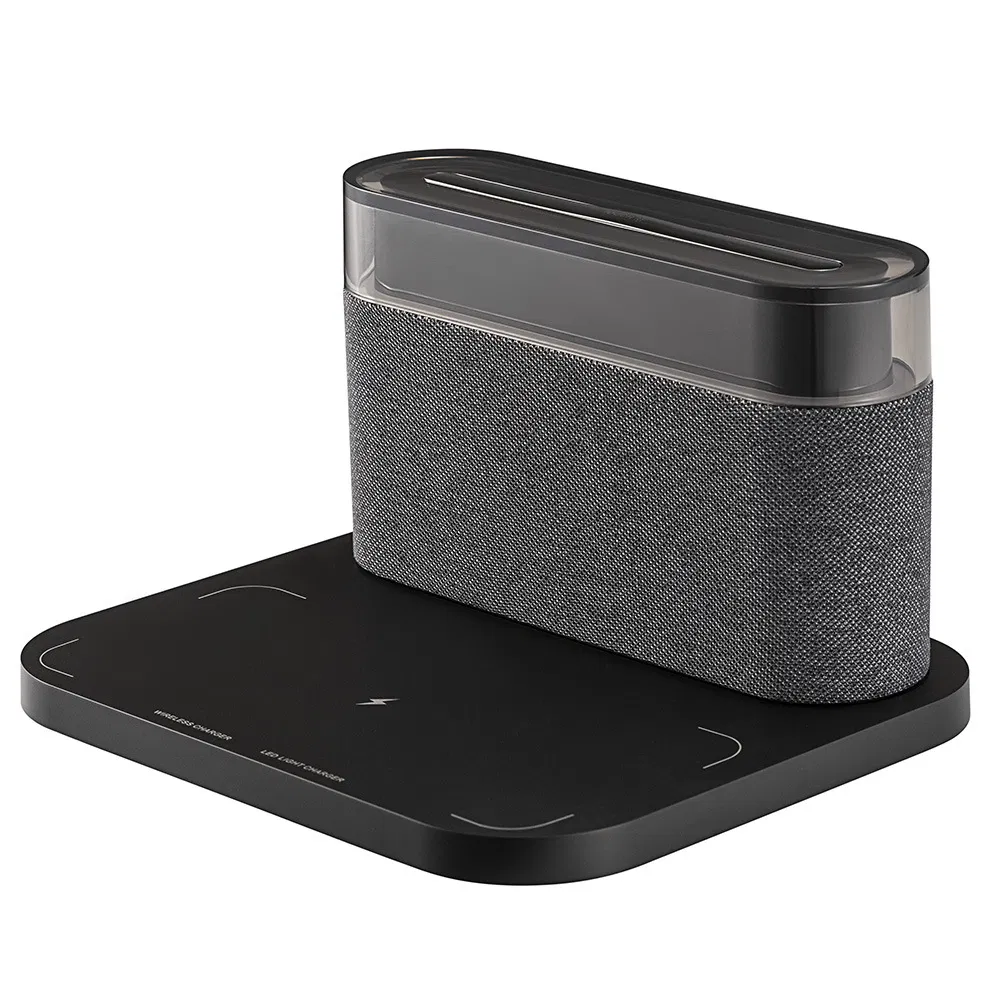 Five-in-One Bluetooth Audio Mobile Phone Wireless Charging Innovative Home Bed with Clock Speaker