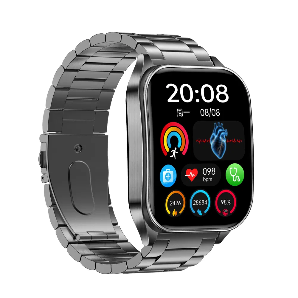 Умные часы T810 с измерением давления, ЭКГ и лазерной терапией