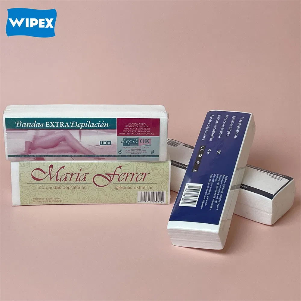 Non Woven Skin Body Facial Hair Removal Bikini Depilatory Wax Strip