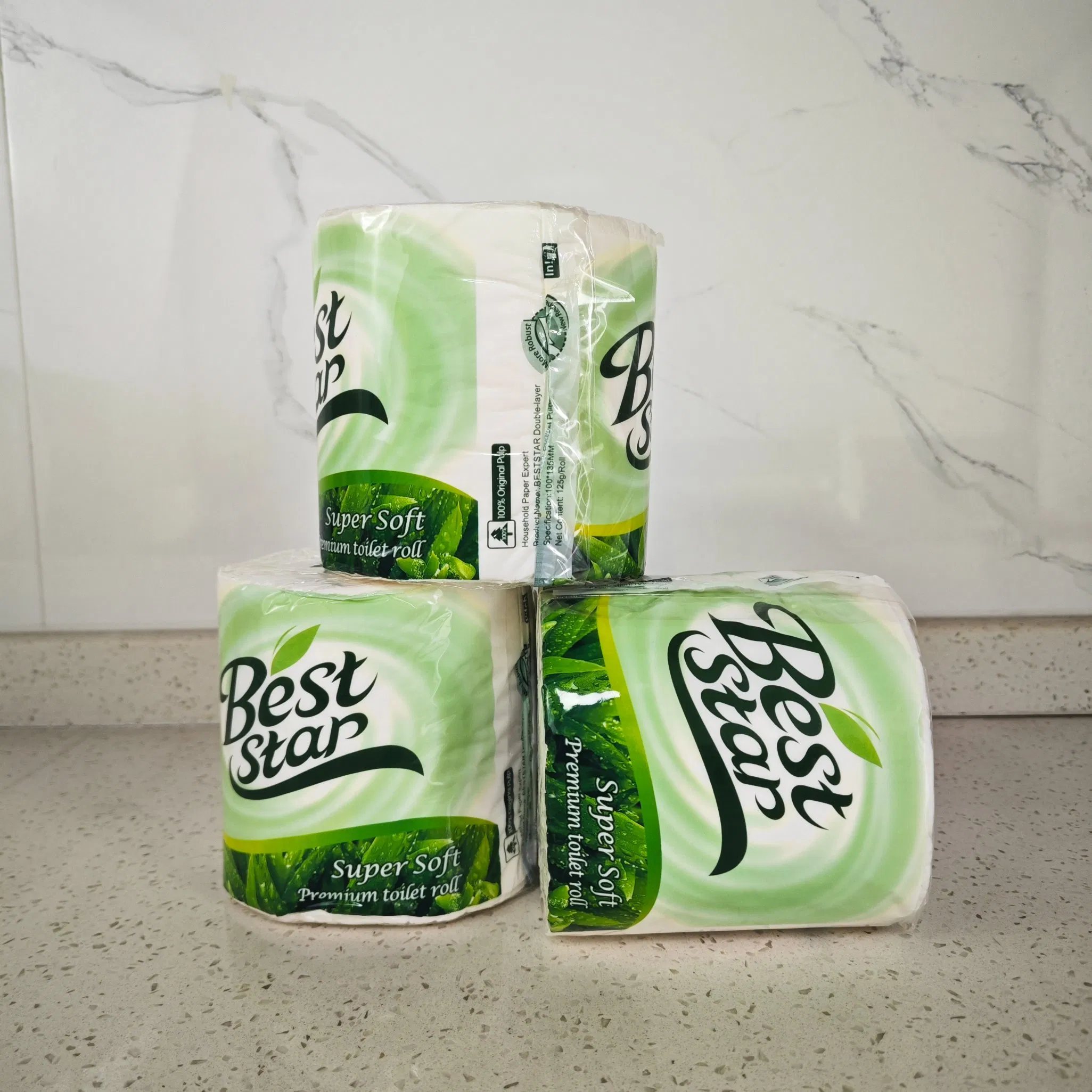 Wholesale Custom Printed Bulk Bathroom Virgin Pulp Toilet Tissue Paper