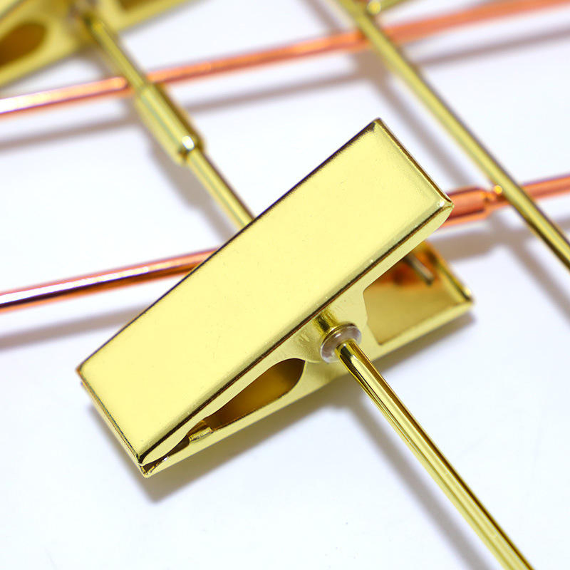 Wholesale High Quality Gold Metal Clip Child Adults Adjustable Coat Pant & Skirt Hangers
