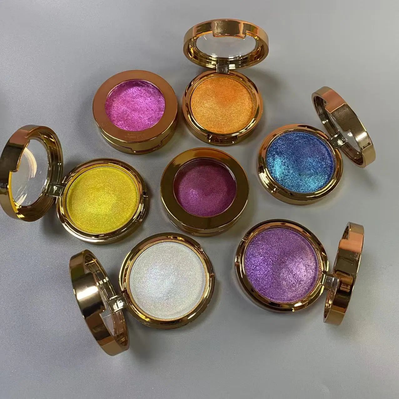 High Quality Diamond Highlighter Vegan Private Label Makeup Palette with Mineral Cream for Face & Body Bronzing