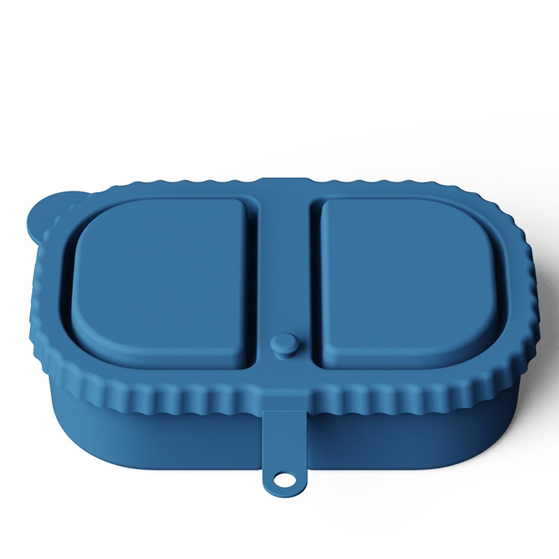 Versatile Silicone Snack Container with Secure Lid Closure