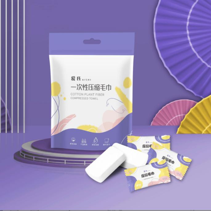 90GSM 24cm*30cm Nonwoven Compressed Towel