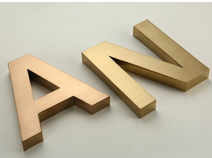 Customized Fabricated Display Stainless Steel Logo Signage for Advertising