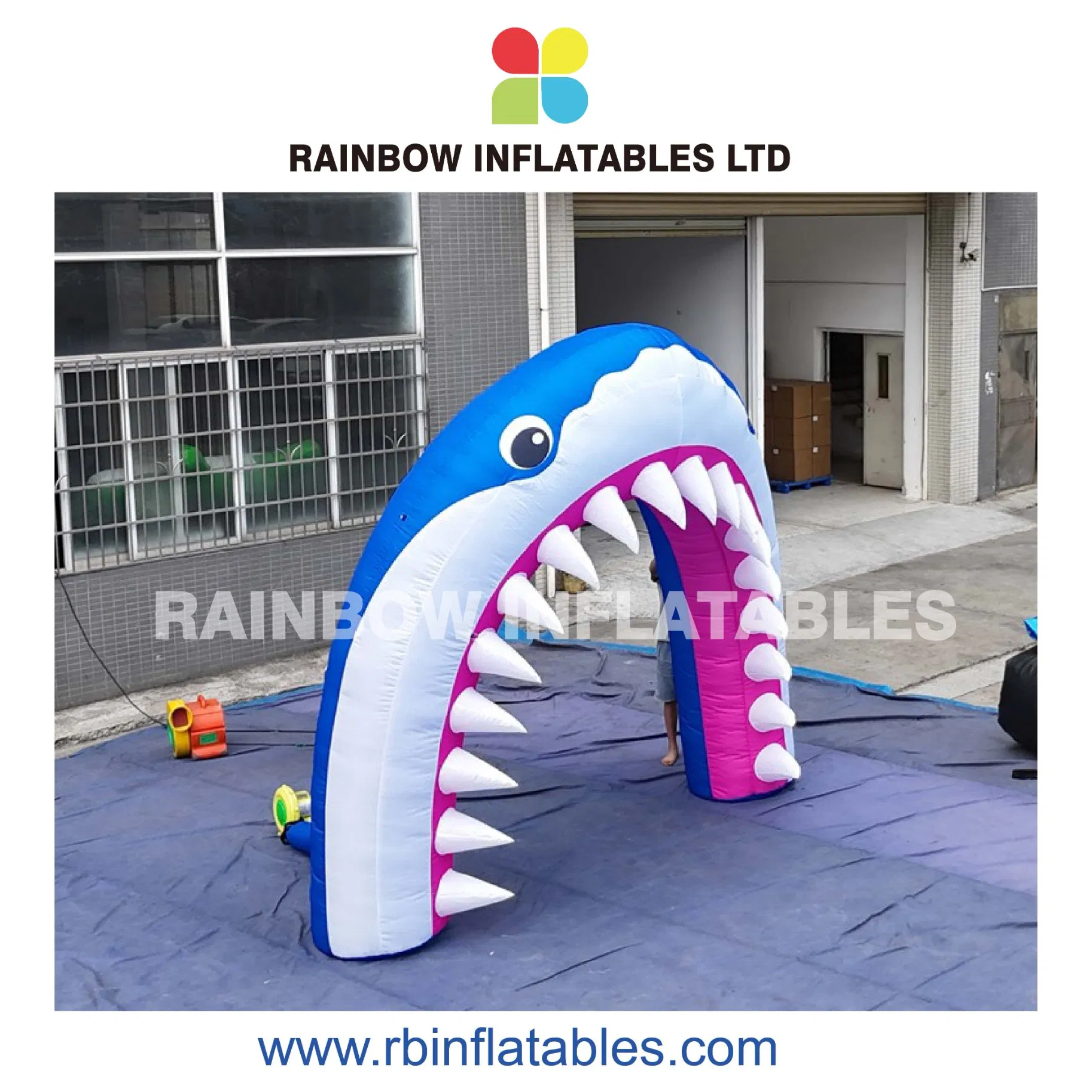 Inflatable Shark Arch with Eye-Catching Design for Event Attractions