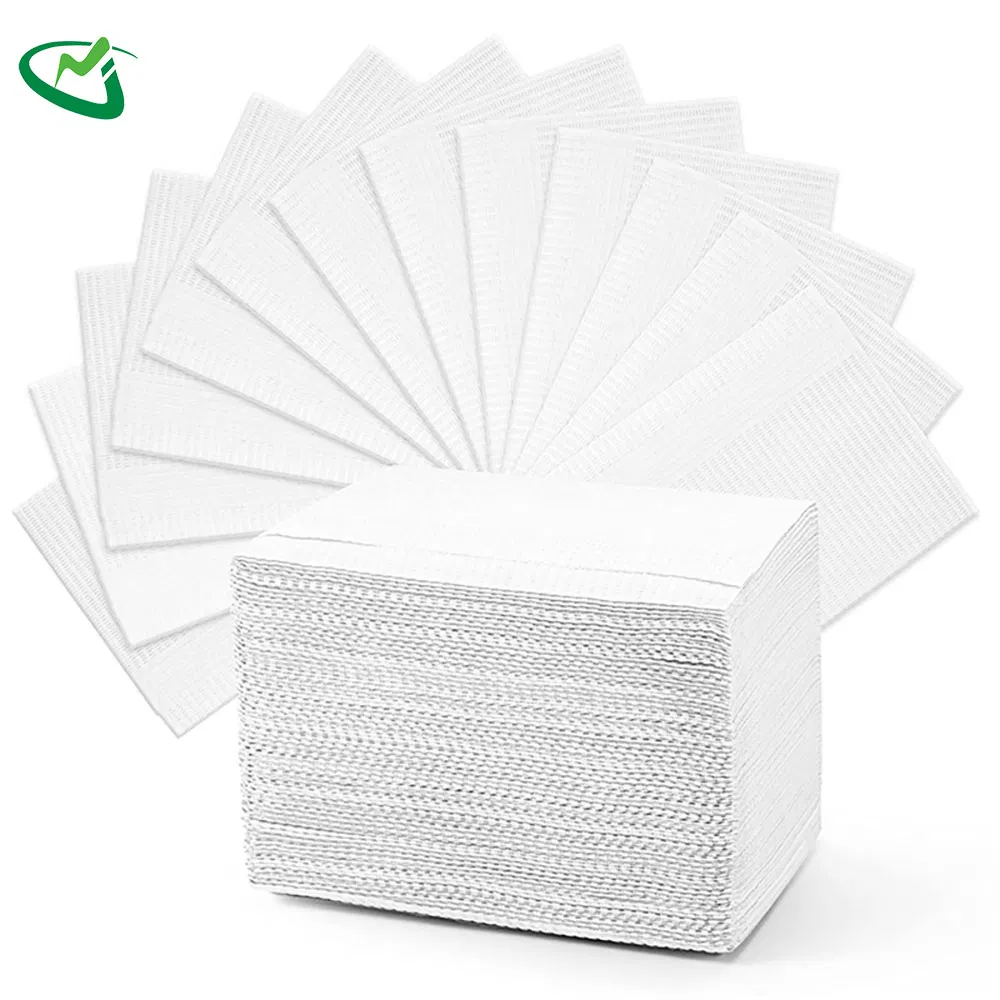 High Quality Dental Waterproof Colorful Disposable Use Consumable Dental Bibs Medical Surgical Drapes