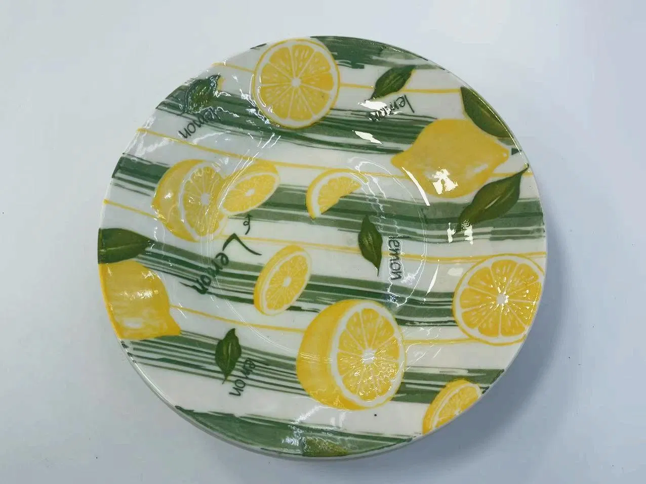 Eco-Friendly Healthy Pad Printing 1 Soup Plate 8" Porcelain Ceramic Tableware