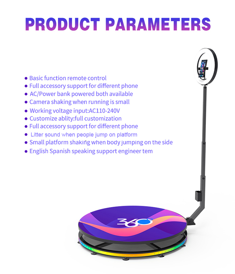 Dropshipping Portable 360 Video Booth Revolve 360 Degree