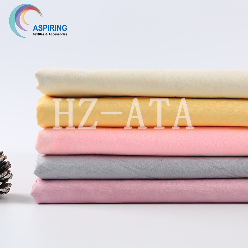 Microfiber Embossed Style Bed Sheets 100% Polyester Mattress Fabric for Home Textile