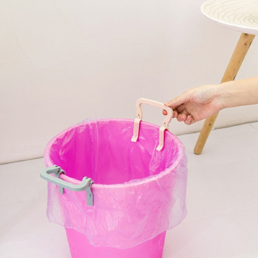 Useful Non-Slip Waste Bin Clip Garbage Bag Clipper, Rubbish Trash Can Clamp, Dustbin Plastic Clip, Trash Can Holder, Waste Bin Holder, Household Tools Bl13762