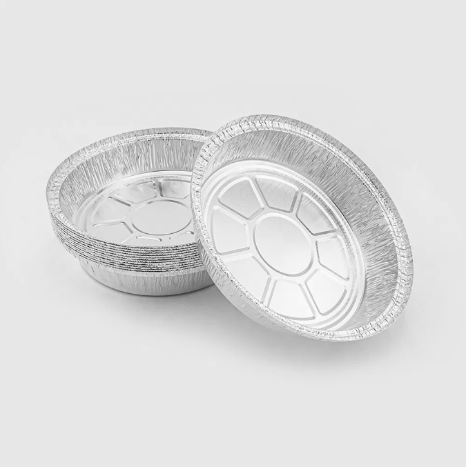 High Quality Disposable Foil Tray Oven Aluminium Containers Wash Free Food Baking Containers