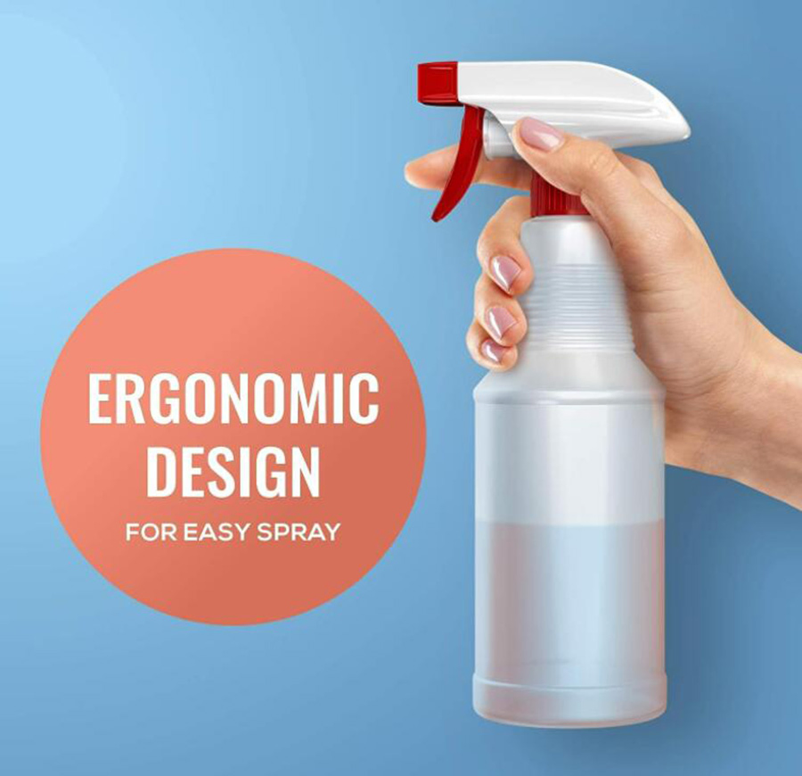 4 Pack Refillable Empty Spray Bottles for Cleaning Solutions