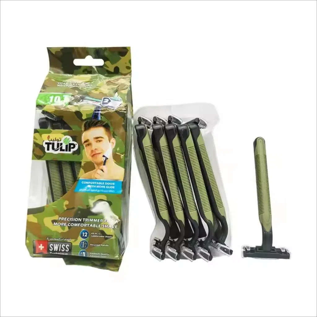 Wholesale Hotel Disposable Razor with Twin Stainless Steel Blade
