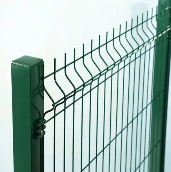 Colorful 3D Curvy Welded Wire Garden Fence for Security