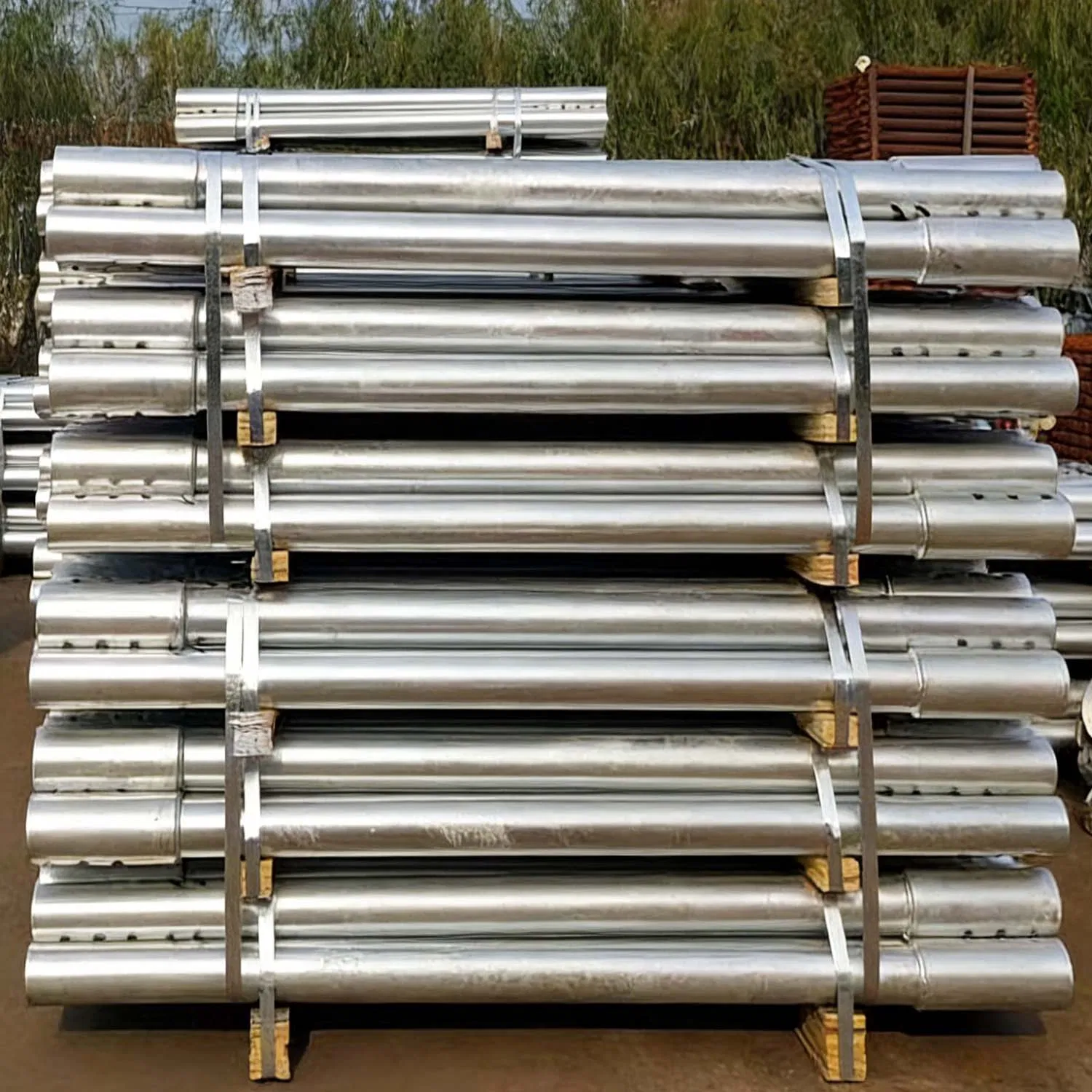 A572 Plate A992 Steel Tube Material Galvanized Zinc Ground Screw Helical Pile