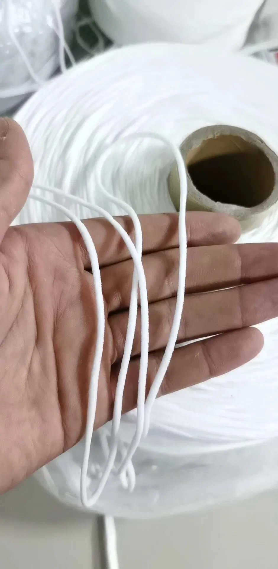 3mm 4mm 5mm Face Mask Rope Ear Loop Elastic for Disposable Face Mask in Stock