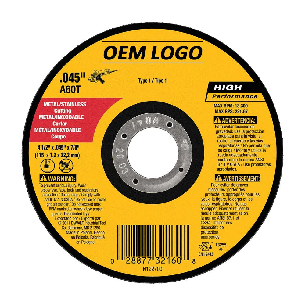 Metal Cutting Discs Suitable for Stainless Steel Inox and Metal Precision Cutting