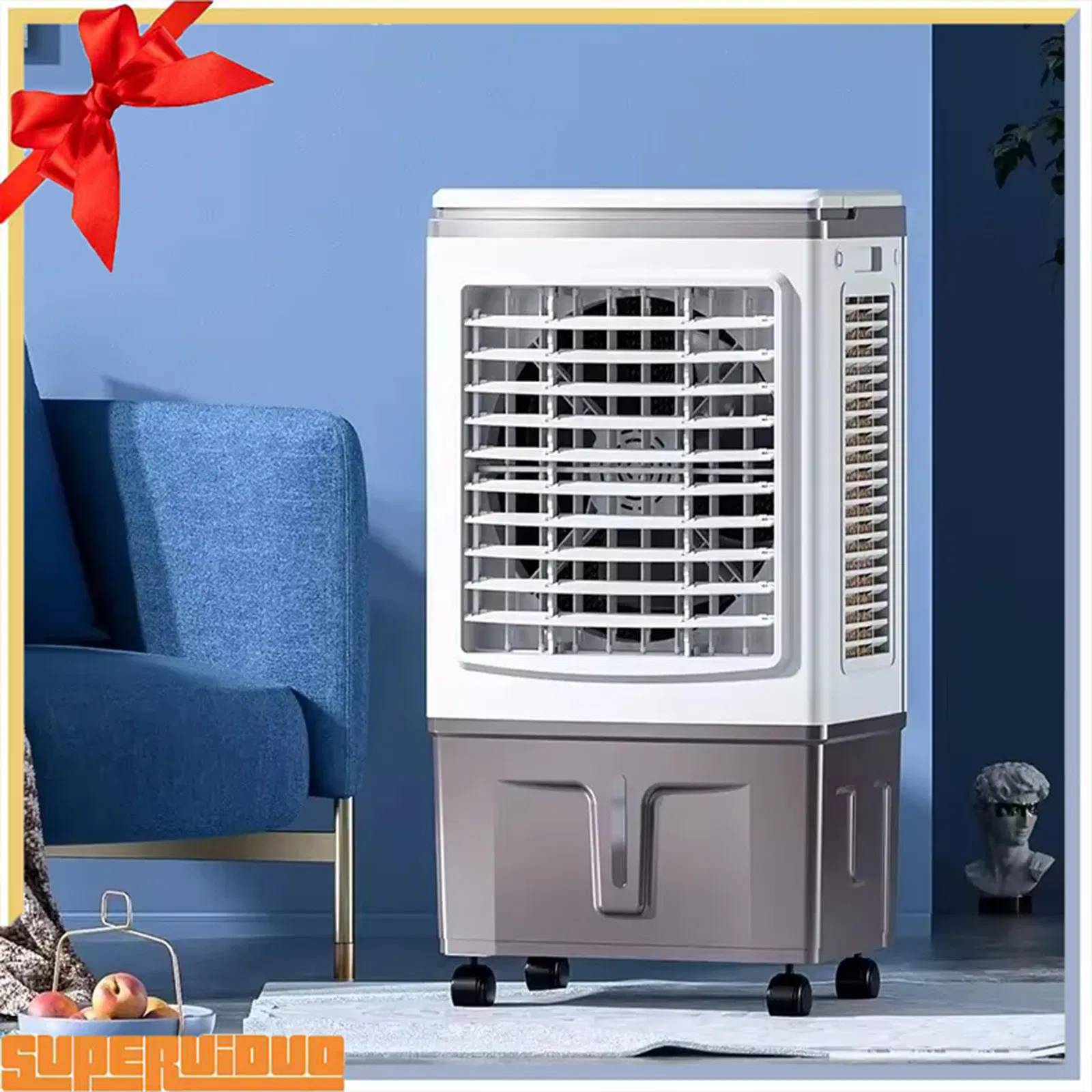 Standing Evaporative Air Cooler with 25L Water Tank Portable Air Conditioner Indoor Tower Cooler Home Office Shop Use Wholesale