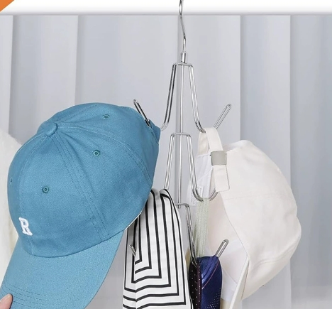 Six-Hook Metal Bag Storage Hanger, Anti-Slip Thickened Mode No Trace Hanging Rack