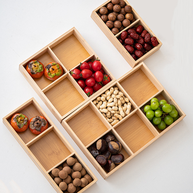 Bamboo and Wood Plates, Barbecue Trays, Fruit, Dried Fruit, Nut Storage Boxes