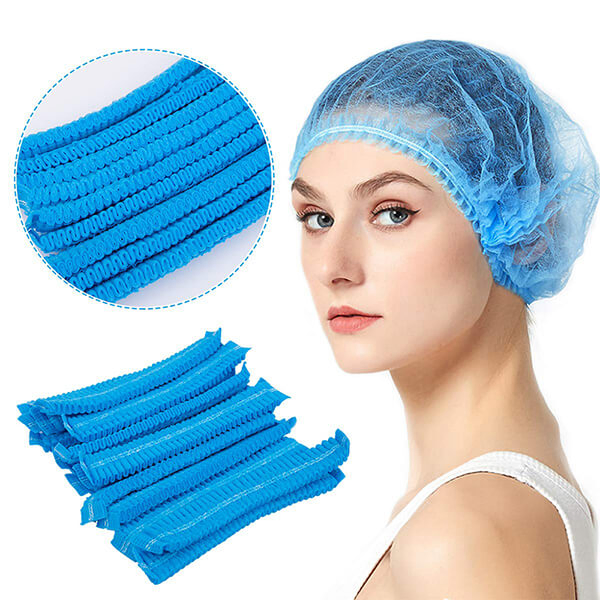 Cheap Price Disposable Breathable Elastic Hair Nets Clip Cap Bouffant Cap for Food Industry Disposable