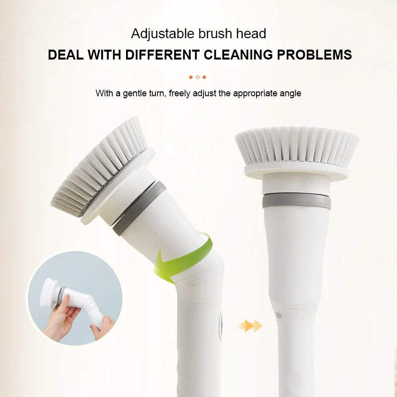 Electric Spin Scrubber Cordless Rotating Cleaning Brush (KS-2640)