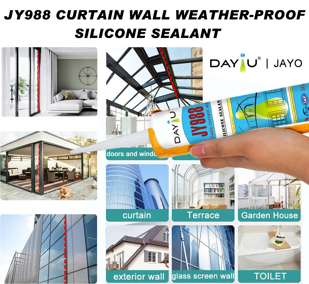 . Weather-Resistant Curtain Wall Silicone Sealant for Non-Structural Engineering Filling & Sealing