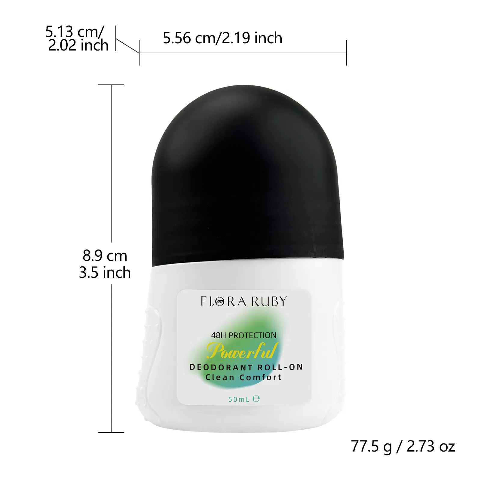 Gentle Refreshing Deodorant with Non-Irritating Organic Pearl Beads