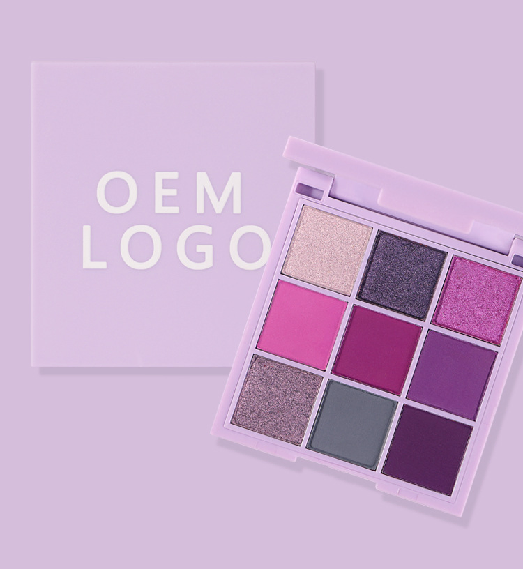OEM 9 Color Eyeshadow Disc Eye Shadow Pearlescent Matte Free Assembly Color