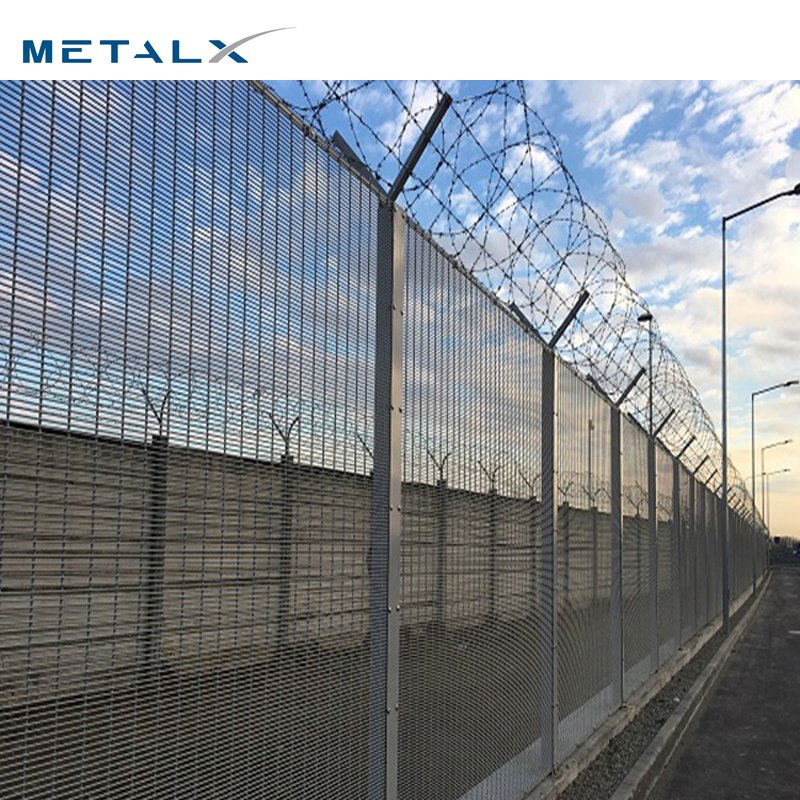 Chinese Factory Supply Powder Coated 358 Anti Climb Clear View Fence Panels
