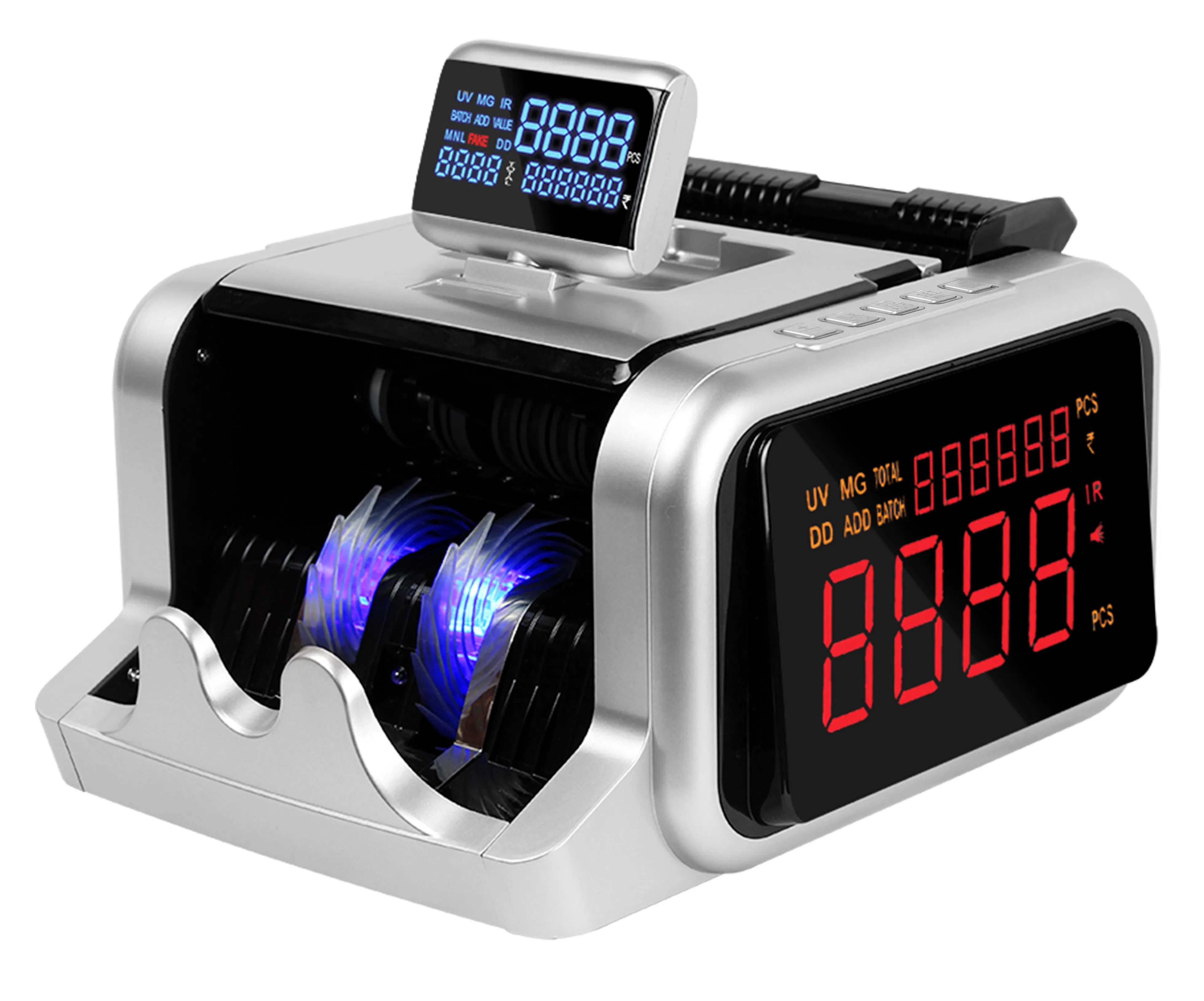 Al-2600 Multi Currency Counter Uvmg Counting Machine Bill Money Counter