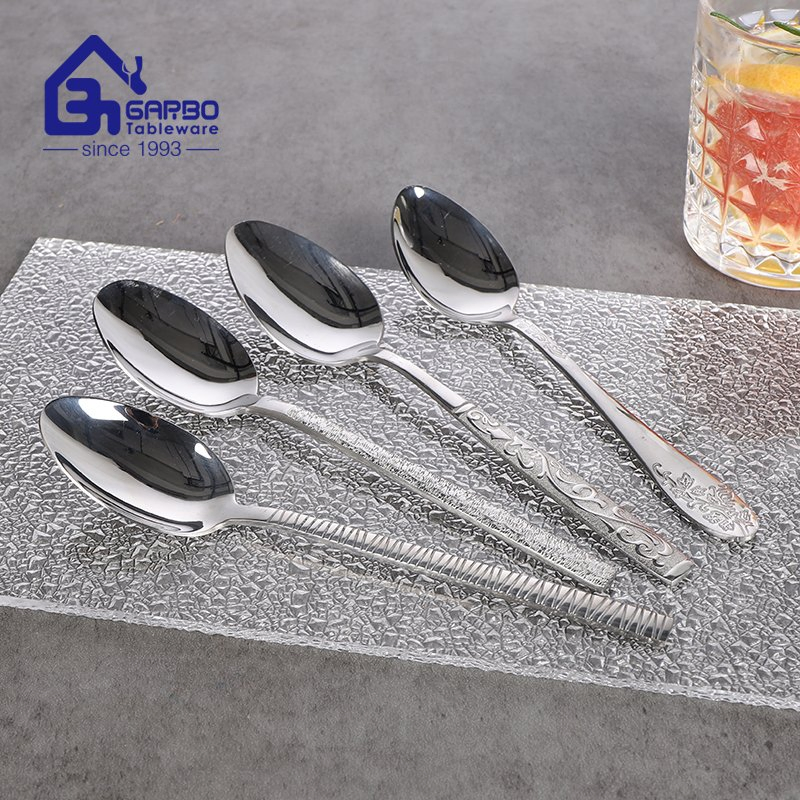 Silver Stainless Steel 410 (13/0) Cutlery Metal Dinner Spoon Tableware