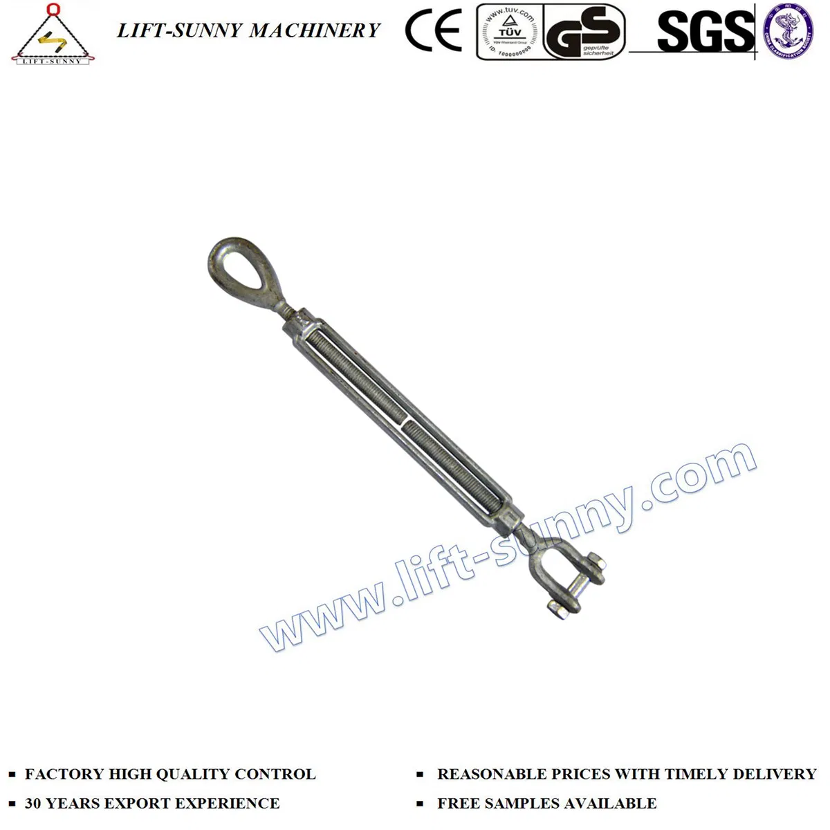 HDG 2510 Body Only U. S. Type Drop Forged Turnbuckles