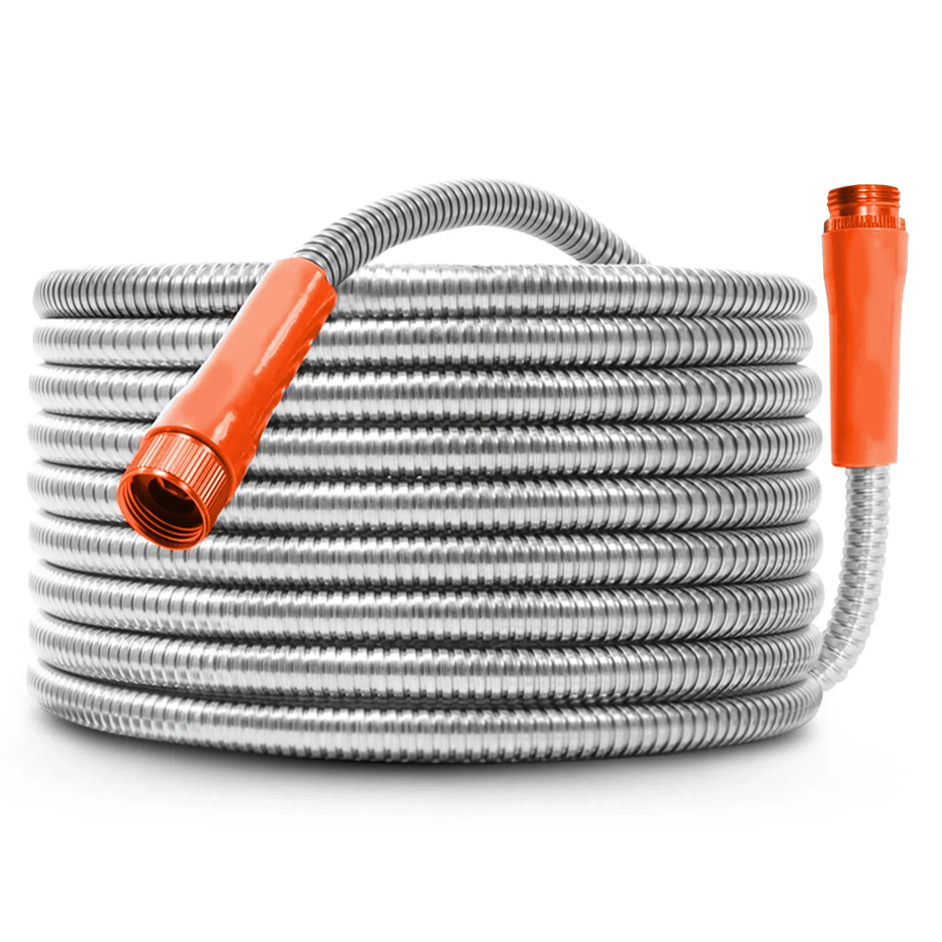 Yardforce Heavy-Duty Puncture Proof Metal Garden Hose 25-Foot 304-Stainless Steel
