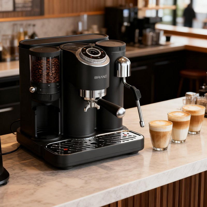 20 Bar Home Stainless Steel Espresso Maker for Lattes and Cappuccinos