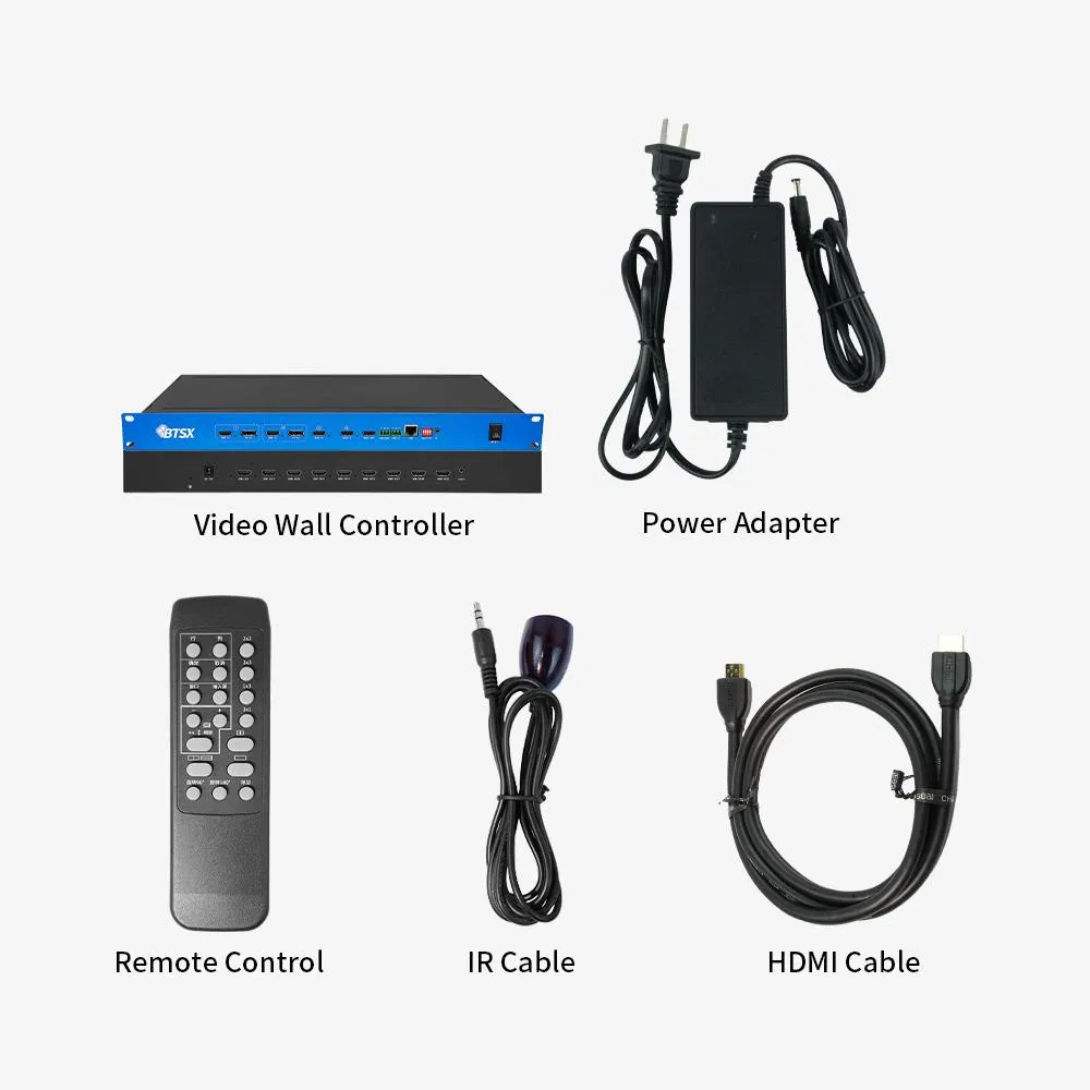 Процессор видео 4K60 UHD, 9x HDMI, для видеостен