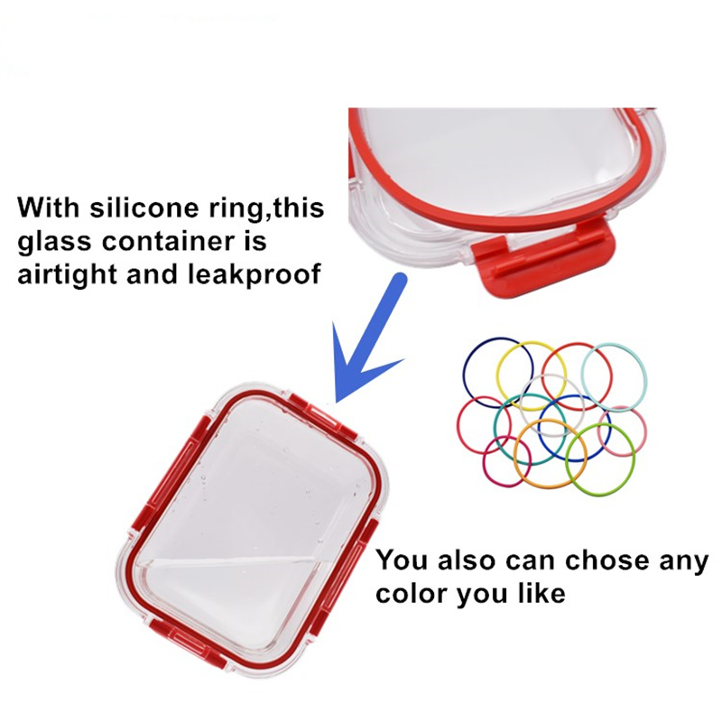 Borocilicate Glass Food Container Set/Oven Safe Glass Food Container Storage